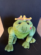 Applause Frog Prince Plush Charming Kiss on Cheek 11" Vintage Stuffed Pretend