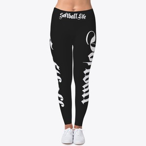 2021 S 3XL Sport Sweat Pants Softball Leggings Tights Spandex Leggings Neon Softball Stitch Yoga 