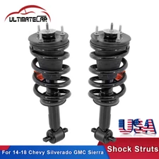 Set 2 Front Shock Struts Assembly For 2014-2018 Chevy Silverado GMC Sierra 1500