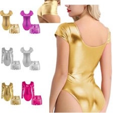 Womens Bodysuit With Shorts Dance Dancewear Stylish Clubwear Stage Performance
