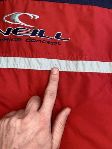 VINTAGE 90S O’NEILL LIGHT JACKET FULL ZIP MENS SIZE XL BIG EMBROIDERED LOGO SURF - Picture 19 of 23