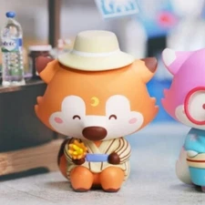 POP MART x OKluna Lil' Foxes' Summer Series GOOBI 🦊👒 Vinyl Fox Figure NEW