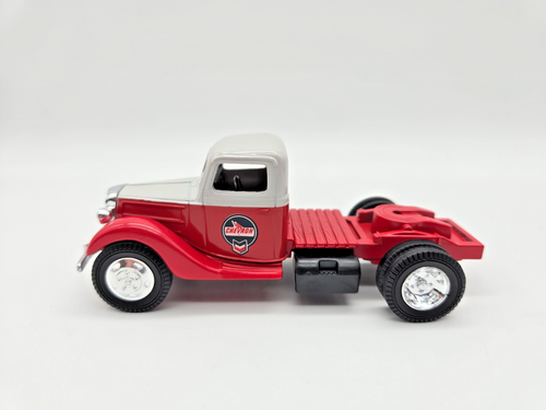 Chevron Supreme Gasoline 1937 Ford Tanker Truck Trailer Ertl Die Cast Bank - Bild 17 von 23