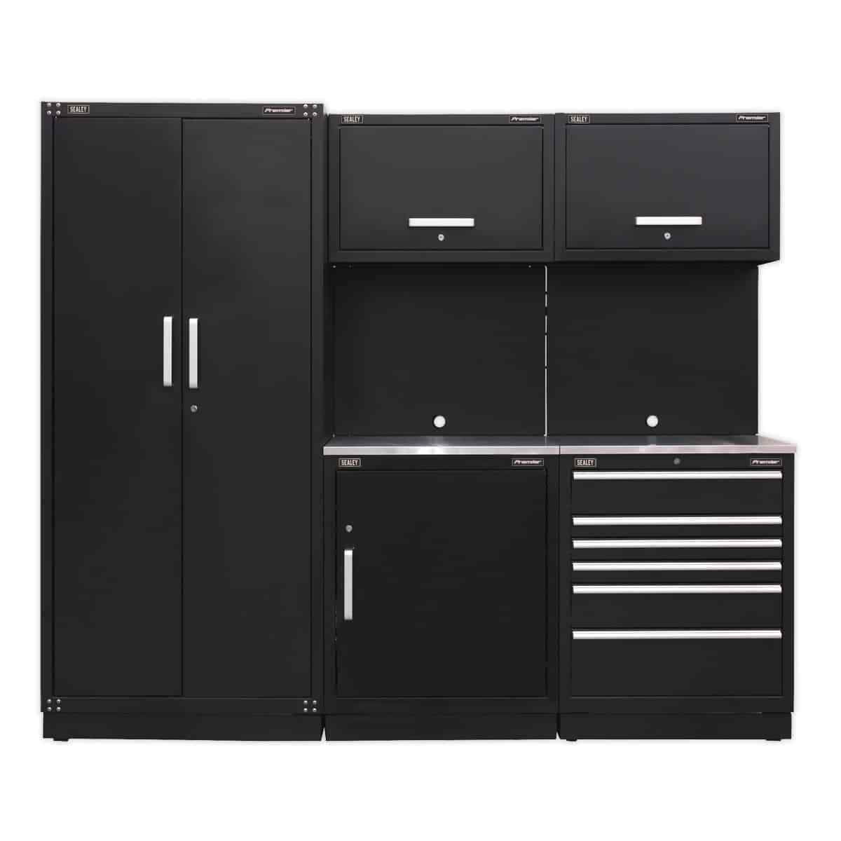Sealey Modular Storage System Combo - Stainless Steel Worktop Garage Workshop...