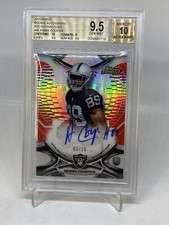2015 Finest Amari Cooper  AUTO RED Refractors Auto /15 RC BGS 9.5/10 POP 5