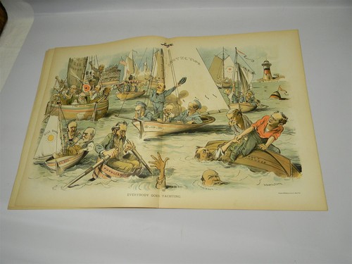 Sept. 7, 1895 Judge Magazine - 1890's Political Satire - Great Graphics - 8O - Picture 5 of 10
