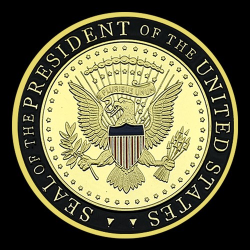 Seal of The President of The US Gold Coin American Secret Service Gift Medal - Picture 8 of 15