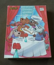 Vintage 1986 Pound Puppies Lovable, Huggable 63 pc. Jigsaw Puzzle Complete