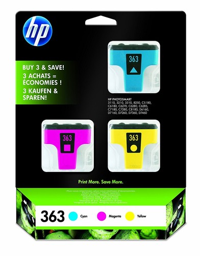 Pack De 6 Cartouches D'Encre Compatibles HP 363 - Pour Photosmart - Haute Capacité (Noir 45ml, Couleurs 18ml)