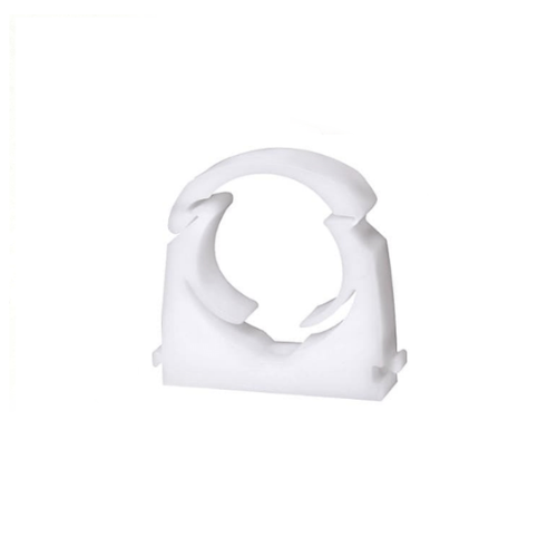 Pack of 3 - Talon Flexi Single Hinged Plastic Pipe Clips 19-21mm, White