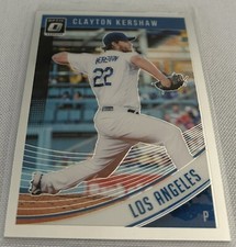 2018 Donruss Optic Baseball Clayton Kershaw Los Angeles Dodgers base card #120