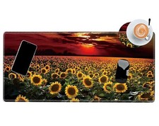 Mouse Pad Large Desk Mats on Top of Desks Pad 24x12 inch Gaming Mousepad Sunf...