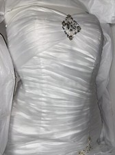 off 90  Luxury Satin Wedding Dress Embroidery Imperial size S Long Tail