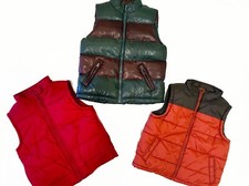 Boys Size Small 5-6 Puffer Vest LOT of three, The Childrens Place and Gymboree