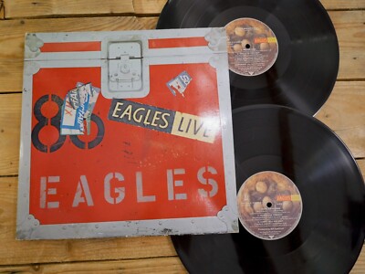 EAGLES - EAGLES LIVE 2 LP 33T VINYL EX COVER EX ORIGINAL 1980