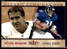 2002 Fleer Peyton Manning / Jamal Lewis Classic Combinations Retail HSC