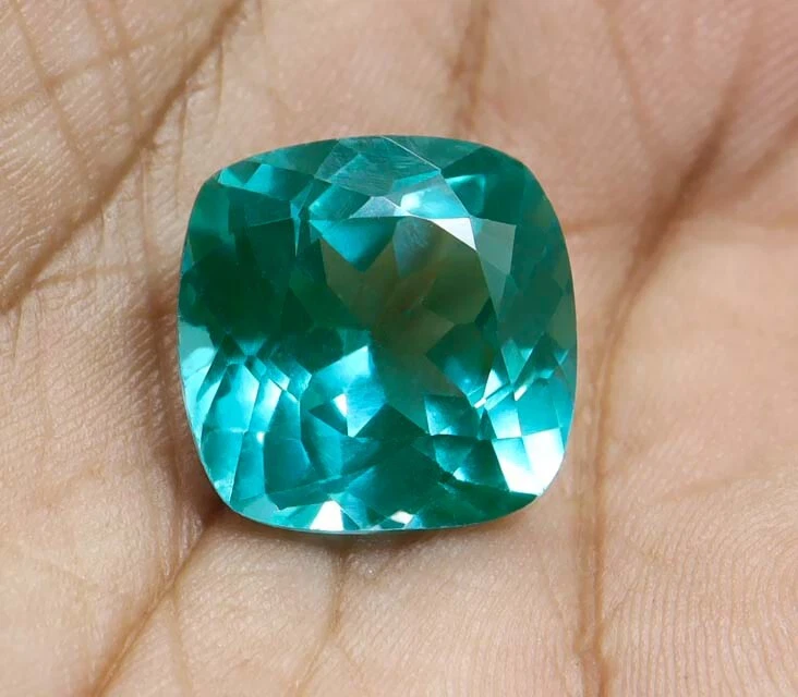 Natürlich Blau Grün Paraiba Turmalin 14.15 Ct-Kissen Schnitt Zertifiziert Lose - Bild 4 von 4