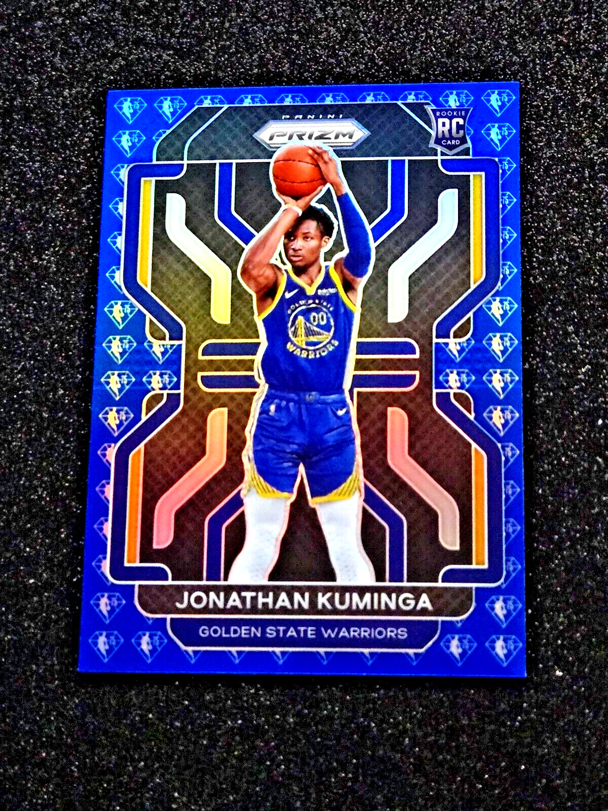 2021-22 Panini Prizm Jonathan Kuminga #307 Blue NBA 75th Diamond Rookie RC MINT