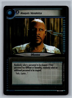 Star Trek CCG 2E Maquis Vendetta #9 R 3 Foil TCG Dangerous Missions