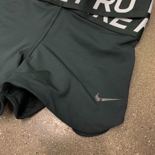 Nike Pro Women Intertwist 3" Tight Training Shorts BQ8320-346 Dark Olive Size XS - Picture 3 of 9