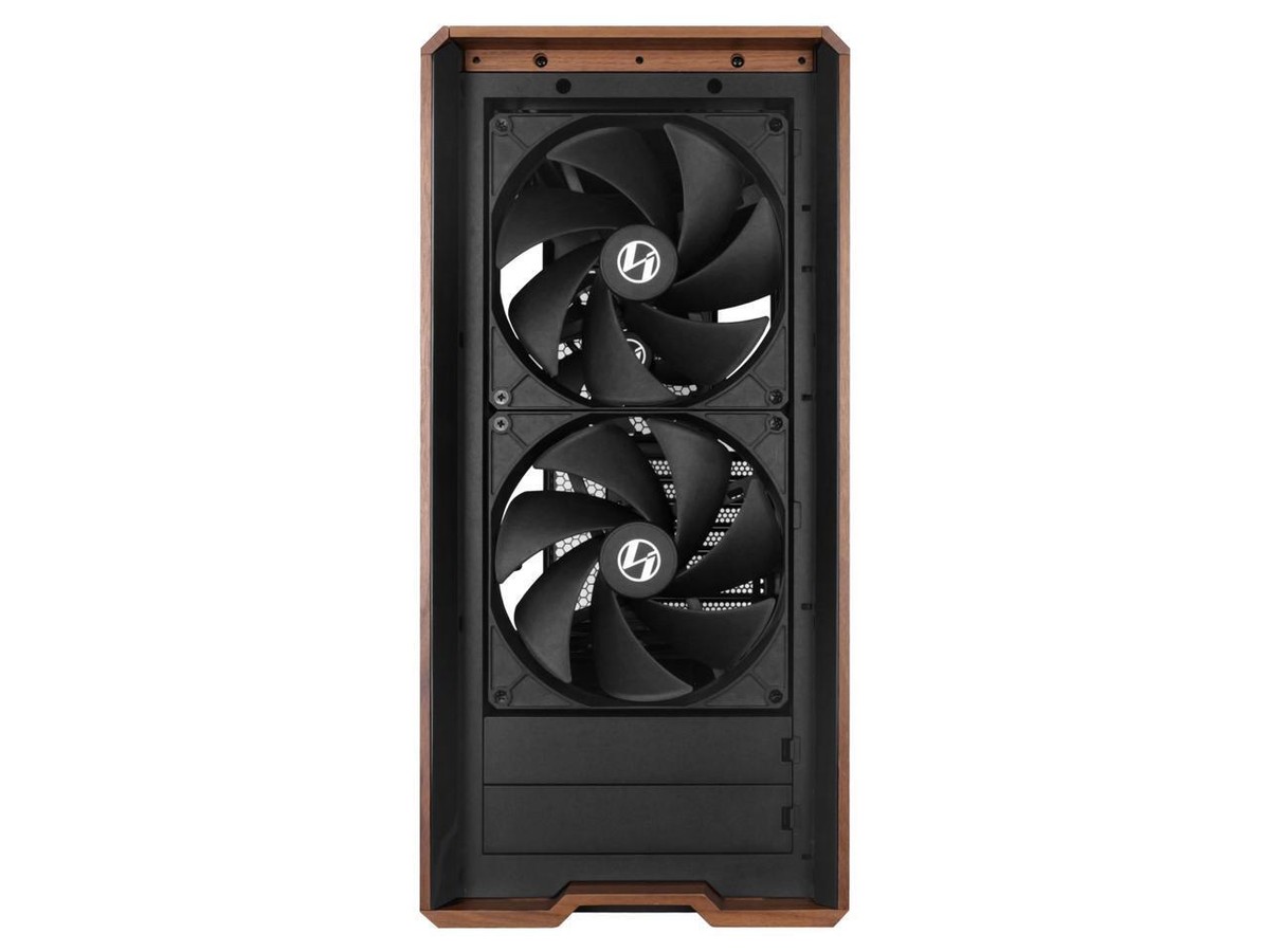 Lian Li LANCOOL 217 Genuine Walnut Wood Computer Case, Mid-Tower