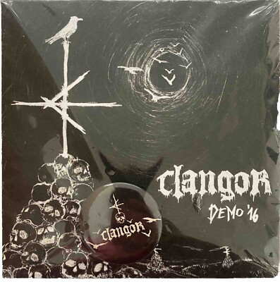 CLANGOR - DEMO CD-R + BADGE DEATH METAL MASTIFAL AVERNAL CARNARIUM COFFIN CURSE 