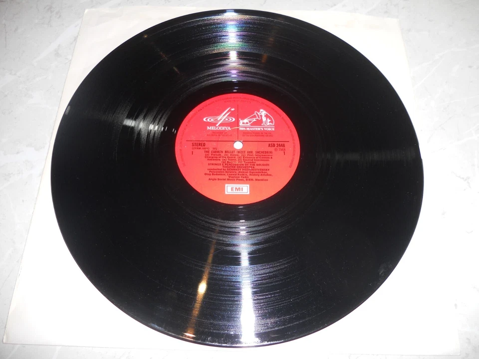 Bizet Shchedrin "The Carmen Ballet" Rozhdestvensky 1968 LP ASD2448 VG            - Image 3 of 4