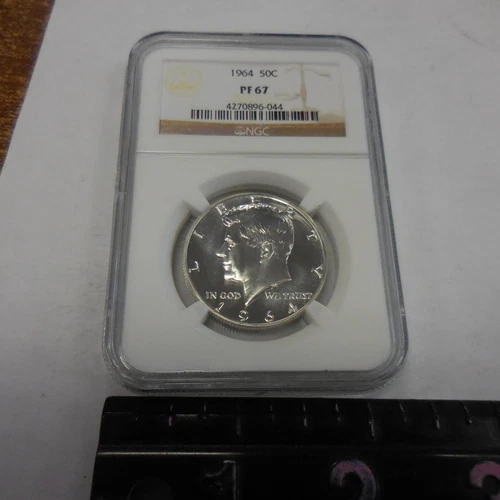 1964 Kennedy Half Dollar Proof Coin - GRADED PF 67 - NGC