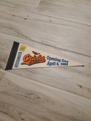 Baltimore Orioles Camden Yards erstes Spiel Eröffnungstag 6. April 1992 Mini Wimpel