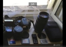 Reflex digitale Canon 350D con accessori