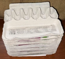 Lot of 25 Empty Egg Cartons, 12 count, pulp paper, Clean