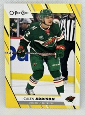 Calen Addison 2023-24 O-Pee-Chee #167Yellow Border Minnesota Wild