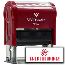 Vivid Stamp Breathtaking Self Inking Rubber Stamp