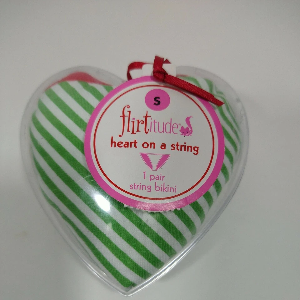 Трусики бикини размер 5 маленькие зеленые белые в полоску низ - Изображение 4 из 4