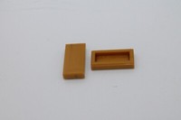 Lego 10X Platte Fliese 1X2 Plate Tile 3069B Gold Pearl Gold