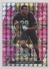2022 Panini Mosaic Rookies Pink Camo Mosaic Prizm Alontae Taylor #391 0i76
