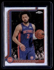 2025-26 Topps Chrome Refractor Cade Cunningham Detroit Pistons
