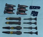 vintage G.I. GI JOE gijoe COBRA RATTLER PARTS LOT #23 free ship