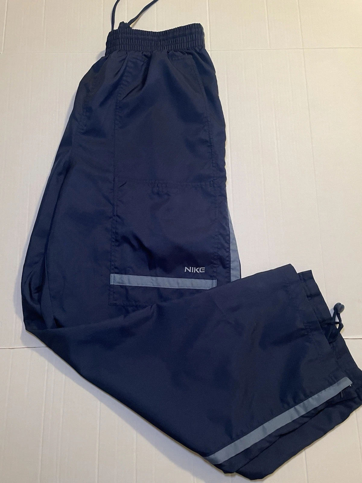 Vintage Nike Men's Ultra Baggy Utility Track Pants Wide Leg Color Block