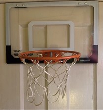 SKLZ Pro Mini Hoop Wall-Mounted Basketball Hoop Clear Backboard  Net