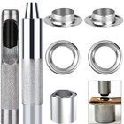 100set Eyelet Punch Die Tool Set Leather Craft Banner Kit Eyelets Grommet Washer