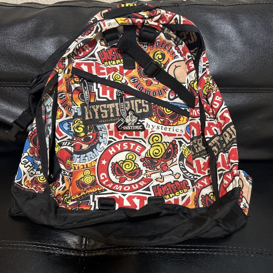 Hysteric Glamour HYS Mini Backpack Nylon All-over pattern Used