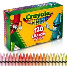 Crayola Giant Box of Crayons,Bulk 120Ct,School Supplies,Coloring Gift,Ages 4 