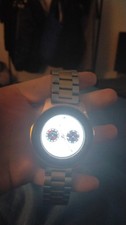 Samsung Galaxy Watch R800 Bluetooth 46mm custom band silver and gold 
