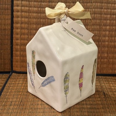 8  Feather Birdhouse - Rae Dunn Artisan Collection by Magenta (New)