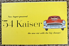 1954 Super-powered Kaiser Manhattan New Car With Big Change Sales Brochure 1954 Super-powered Kaiser Manhattan New Car With Big Change Sales Brochure