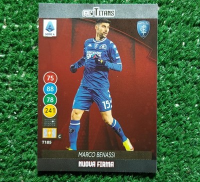 CARD ADRENALYN XL PANINI TITANS 2021/22 EMPOLI T185 BENASSI NEW SIGNATURE 2022  
