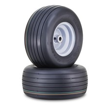 2 Wanda Lawn Mower Tire 13x6.5-6 W 34 Bushing 3center Hub Silver Wheel-13081 2 Wanda Lawn Mower Tire 13x6.5-6 W 34 Bushing 3center Hub Silver Wheel-13081