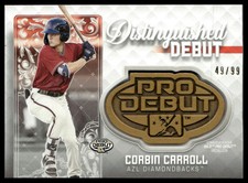 2020 Topps Pro Debut #DD-CC Corbin Carroll Distinguished Debut Medallions #/99
