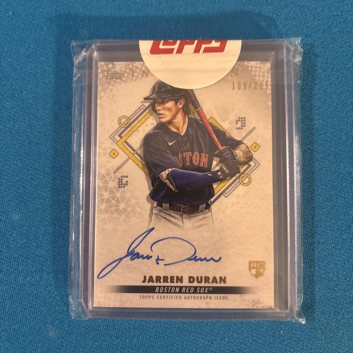 その他 AUTOGRAPH BOOK CARD 4/25 JARREN DURAN 2022 Topps Inception Rookie and Emerging Stars Auto Jarren Duran